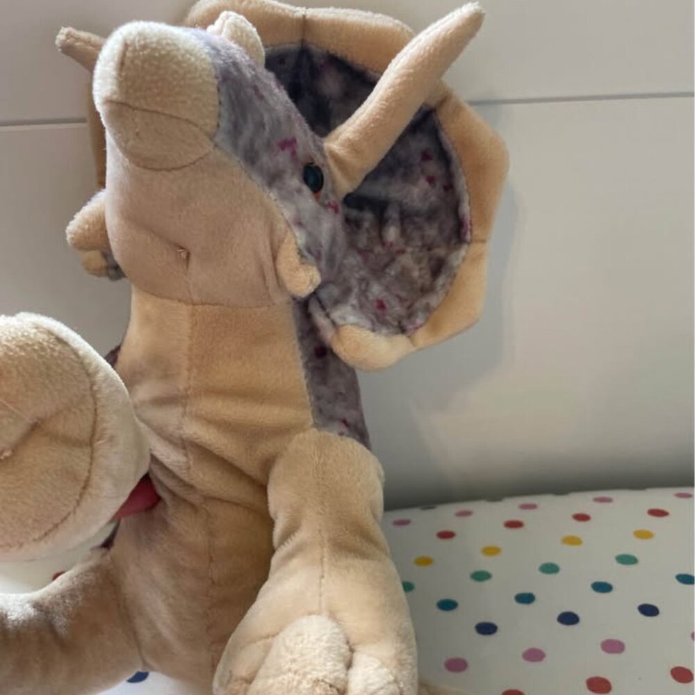 Wild Republic Triceratops Plush, Stuffed Animal, Plush Toy 12 inch - Picture 5 of 8